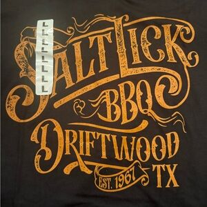 Bella Canvas Black and Orange Graphic Tee NWT